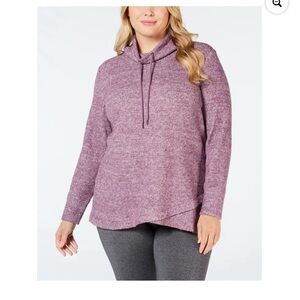 Ideology women purple heather long sleeve size xl new